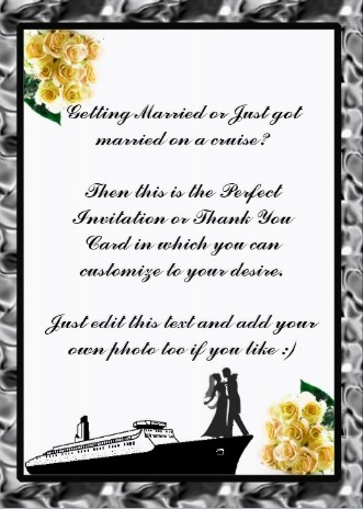 Wedding thank you card cover yellow rose design
